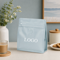 Sacs en aluminium à fond plat avec logo imprimé en héliogravure, refermables, pour café, noix ou chips – Emballage plastique stand-up en gros