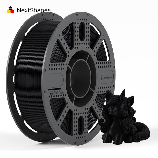 Nextshapes Hs 3d Printer Filament Polylactic Acid Pls 1.75mm 1kg Black Plastic One-piece Spool Pla Filament for Bambulab