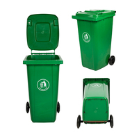 Vente en gros Mobile Large 50L 100/120/240/360 litres Poubelles en plastique debout de rue industrielle écologique en PEHD Prix d'usine