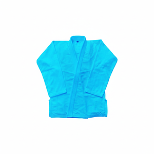 Kimono de Jiu Jitsu Brasileño Azul y Blanco Unisex Personalizado Premium, Uniforme de Artes Marciales y Karate, Marca OEM Modelo EVI 780 - Product Image 2