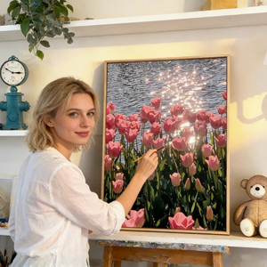Kit de Pintura por Números DIY, Lienzo Estirado Enmarcado de 40x50cm, Paisaje Animal <span class=keywords><strong>para</strong></span> Adultos, Decoración de Pared <span class=keywords><strong>para</strong></span> el Hogar, Oficina, Regalo, Venta al por Mayor - Product Image 1