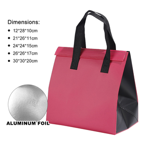 Không dệt Takeaway túi cách nhiệt nhôm lá mỏng với chất kết dính dùng một lần lạnh Túi phục vụ túi bao bì di động - Product Image 6