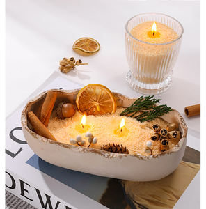 Kit de fabrication de bougies LANJO au sable flottant DIY - Cadeau de mariage écologique parfumé multi-parfums avec sable granulaire rechargeable - Product Image 1