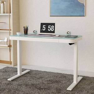 Điện chiều cao có thể điều chỉnh bảng trắng đen nâng bàn khung Vanity trang điểm hàng đầu máy tính kính ngồi đứng lên bàn với USB - Product Image 3