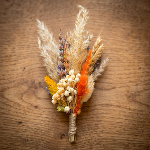 Ramo de Flores Secas de Pampas, Mini Arreglo Floral, Decoración Natural Seca para Bodas y Fiestas Nupciales - Product Image 1