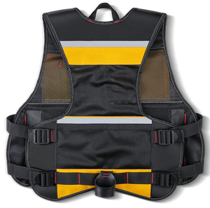 Gilet de travail réfléchissant multifonctionnel, gilet de chantier en maille respirante, gilet de sécurité pour outils de chantier - Product Image 2