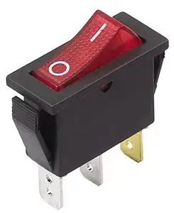 KCD3-102 Rocker Switch Kcd3-102n 3 pin Red 3 Feet 2 Gear With Lamp Kcd3 16a250v Original Rocker Switch