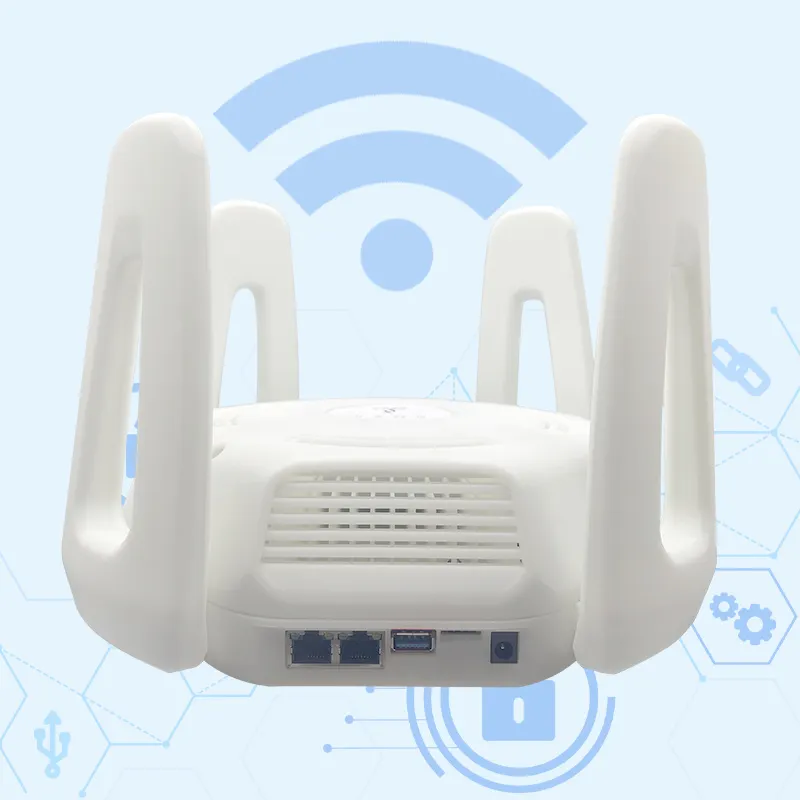 2023 New 5G CPE NR SA NSA Router Với Khe Cắm Thẻ Sim Ax1800 Wifi 6 CPE Router Với Gigabit Ethernet Dual-Band Mở Khóa 4G CPE