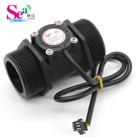 Compteur d'eau numérique SEA DIJIANG ZJ-LCD-S2 en plastique, moniteur de débit, capteur de débit, affichage de la température, précision +/-3%, OEM 5-150L