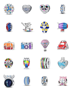 Collection Printemps : Perles Breloques Cœur en Zircon pour Bijoux DIY, Pendentifs/Charmes Plaqué Argent/Or, Unisexe, Usage Quotidien - Product Image 2