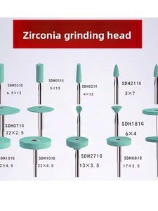 Tête de meulage dentaire en zircone céramique à basse vitesse pour machine droite, pour la finition complète des dents en zircone, classe I - Product Image 4