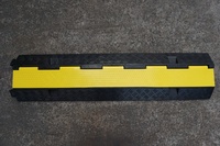 Protège-câble en caoutchouc à 2 canaux, pont de câble, défense de câble