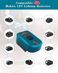 <span class=keywords><strong>Chargeur</strong></span> USB C 65 W 3A <span class=keywords><strong>Chargeur</strong></span> rapide pour batterie Makita 18V, Adaptateur de <span class=keywords><strong>chargeur</strong></span> de téléphone portable avec port USB 5V et port Type C - Product Image 6