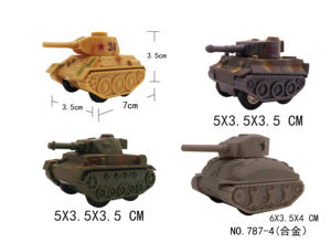 도매 사용자 정의 로고 다이 캐스트 OPP 가방에 합금 군사 탱크 시리즈 개인화 된 금속 장난감 자동차 - Product Image 2