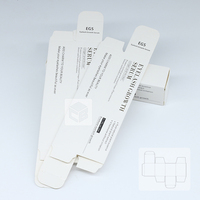 Boîtes d'emballage de brillant à lèvres imprimées personnalisées Conteneur cosmétique en papier plié Eco Conscious Commande en gros Boîte de papier pour marques de soins de la peau