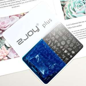 9.5X14.5cm grande taille Nail Art estampage plaque feuille fleur dessins géométriques Nail Art modèle Graffiti polonais impression pochoirs - Product Image 4