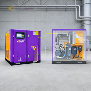 Compresseur à vis PM VSD haute efficacité 7,5-55KW 13bar 395CFM équipé d'un bloc d'air GHH authentique pour l'industrie HH-RAND - Product Image 2