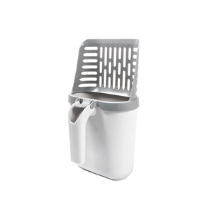 Bán buôn thân thiện với môi công suất lớn tất cả-trong-một PP nhựa vuông mèo xả rác Scoop dễ dàng làm sạch rác poop xẻng Thùng rác có thể - Product Image 2