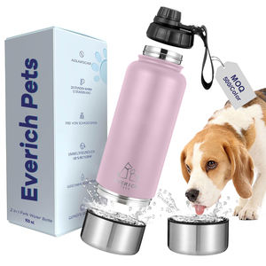 एवरिच 2024 ट्रैवल पेट फीडर स्टेनलेस स्टील पोर्टेबल इंसुलेटेड कुत्ते की पानी की बोतलें हटाने योग्य कटोरे के साथ - Product Image 2