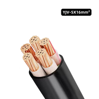 Cable de Alimentación NYY 5x16mm 30A IP68 YJV/U1000 de Bajo Voltaje con Aislamiento XLPE y Conductor de Cobre Libre de Oxígeno con Revestimiento de PVC