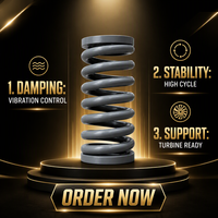 Ressort de compression pour support de turbine, ressort hélicoïdal amortissant les vibrations pour montage de machines de centrale électrique