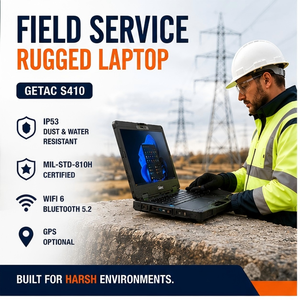 Laptop Robusto IP53 Getac S410, <span class=keywords><strong>Computer</strong></span> Portatile Industriale per Ispezioni sul Campo, Manutenzione e Applicazioni Esterne - Product Image 3