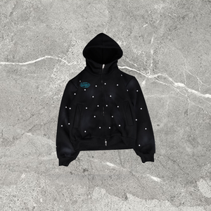 Ensemble de sweat-shirt en molleton de coton respirant d'hiver avec broderie personnalisée, streetwear, pull lourd surdimensionné, survêtement de luxe pour homme, uni - Product Image 3