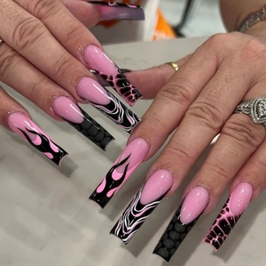 JOYPET grosir Diy kuku buatan mewah panjang memilih peti mati balerina kuku Tekan pada - Product Image 3