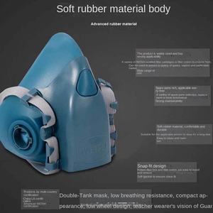 Wei Fei 8200 masker karbon aktif kimia antidebu dengan formaldehida & tahan bau garansi 1 tahun untuk alat pengecatan - Product Image 2