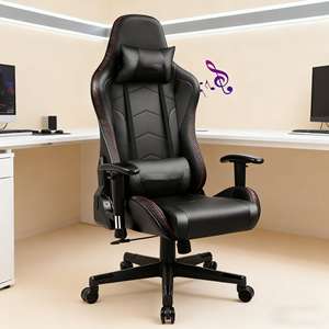 Meilleure vente chaise de jeu siège <span class=keywords><strong>baquet</strong></span> de course ergonomique, dossier haut, hauteur réglable et inclinaison chaise d'ordinateur compatible avec la salle de jeu - Product Image 4