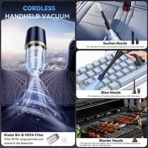 Aspirateur sans fil multifonction portable pour la maison, mini, à aspiration et soufflage, avec moteur sans balais 15000 Pa, vente en gros - Product Image 6