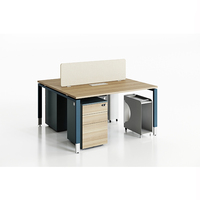 Table de travail modulaire extensible en bois durable pour 4 à 8 personnes avec armoire de rangement, pour hôpital, hôtel, bureau, poste de travail ouvert