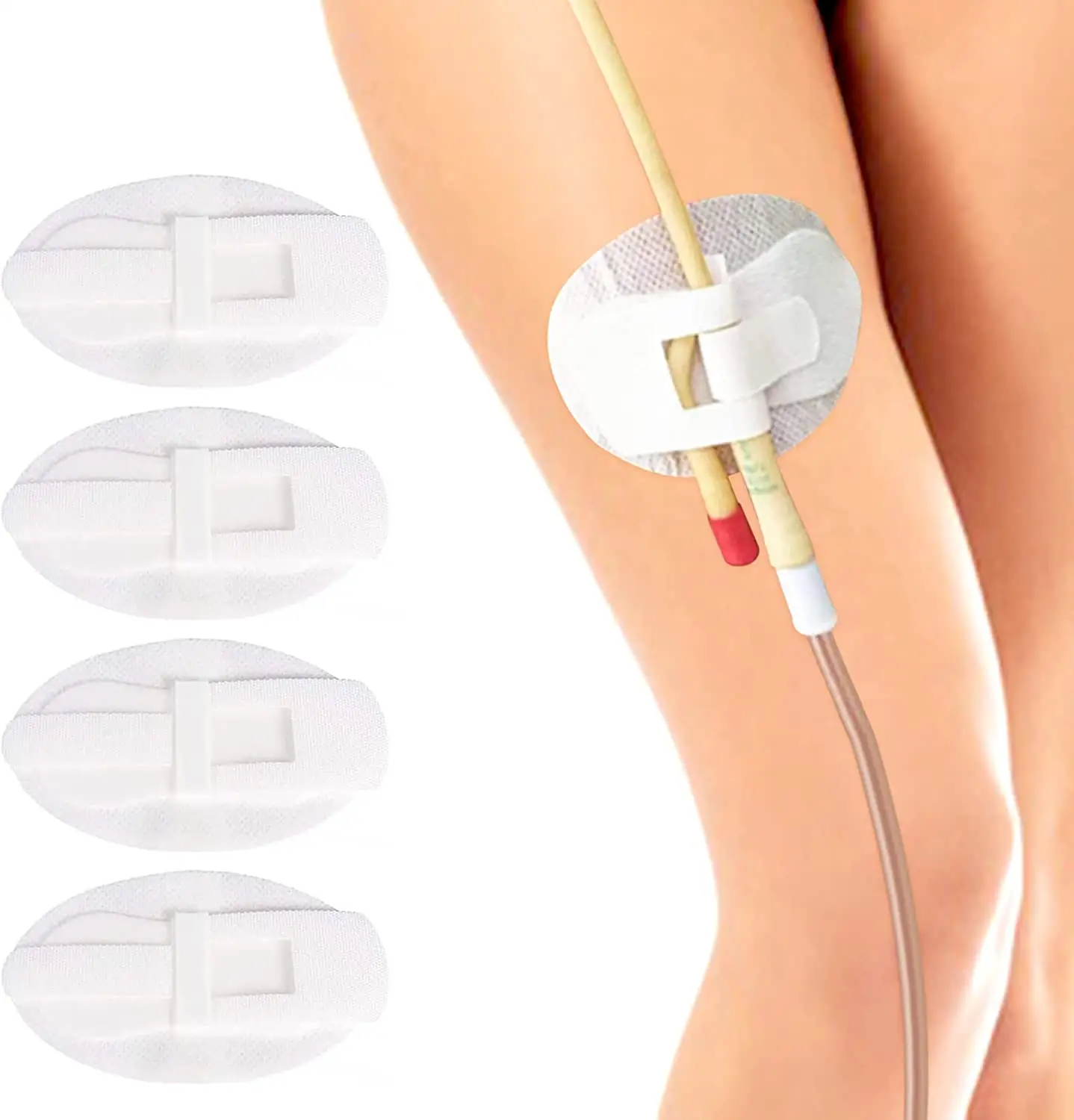Dispositivo di stabilizzazione del catetere fascia per le gambe borsa per le gambe urinaria supporto per fascia per le gambe