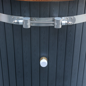 Precio bajo de fábrica Revestimiento de acero inoxidable Individuales Bañera de inmersión fría <span class=keywords><strong>con</strong></span> Carcasa de madera de plástico negro - Product Image 5