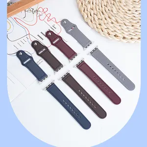 Leather Strap For Apple Watch Band 45mm 44mm 49mm 41mm 40mm 42mm 38mm Wristband Correa Bracelet Iwatch Series Ultra 2 5 6 7 8