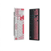 K98 Pro Mechanical RGB Universal Keyboard Cherry-pink Blue Switches ABS Keycaps Three-mode Connectivity Waterproof Gaming