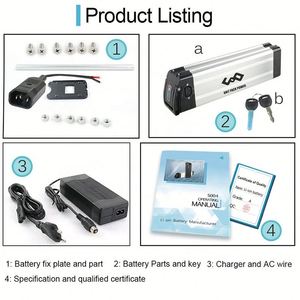 Batterie de vélo électrique 48V Lithium-ion, batterie de vélo électrique 10Ah 20Ah 36V 48V, pack de batteries lithium Silver Fish - Product Image 5