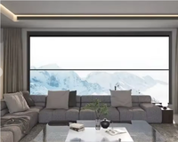 Ventana Corredera Vertical Inteligente con Control Remoto Eléctrico VOBO, de Aluminio y Acero Inoxidable, Impermeable, para Hoteles y Exteriores