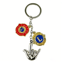 Porte-clés en émail doux or et argent Porte-clés en métal avec conception personnalisée Porte-clés avec logo personnalisé Porte-clés personnalisé