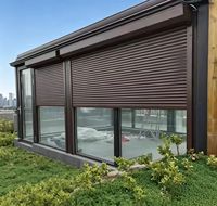 Fenêtres et portes à volets roulants en aluminium électriques et manuels prêts à être expédiés pour l'isolation et la sécurité