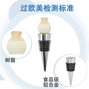 Christmas Wine Bottle <b>Stopper</b> Plastic Cute Design For Red White Champagne Sealing Preservation - Product Image 5