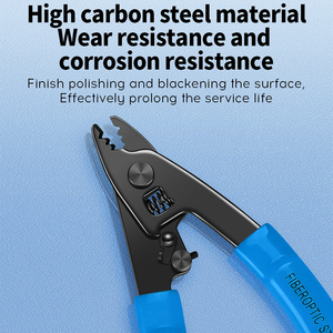 COMPTYCO CFS-3, outil de dénudage de câbles multifonctionnel haute précision à 3 ports, outil de dénudage FTTH, dénudeur de <span class=keywords><strong>fibre</strong></span> optique nue, dénudeur de <span class=keywords><strong>fibre</strong></span> optique en cuir - Product Image 3