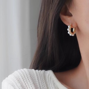 22380 Accesorios de Plata S925 para Perlas DIY para Mujer, Hebilla de Oreja Multicuentas de Moda, Soporte Vacío para Perlas de 5-6mm para Pendientes - Product Image 4