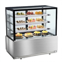 Vitrine réfrigérée pour gâteaux en verre, refroidie par air, pour pâtisserie commerciale, café, boutique de gâteaux