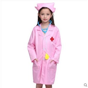 Disfraces de médico y enfermera para niños, batas blancas y rosas con estetoscopio, juego de rol para niños de 5 a 7 años - Product Image 5