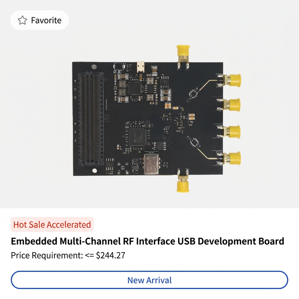 Embedded Multi Channel RF Interface USB Development Board with SMA ...