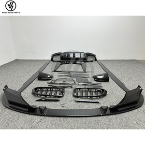 New Dry Carbon Fiber Glossy Twill Weave Add-on <b>Car</b> Body Kits for 5 Series F90 M5 Front Diffuser Rear Spoiler Side Skirt - Product Image 3