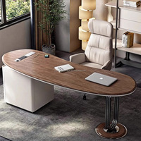 Meubles en bois de maison Ensemble de chaises de bureau du président au design moderne et luxueux Table de bureau de direction Bureau de directeur et de patron à vendre