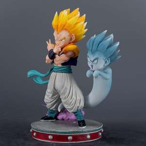 Figura de Acción Coleccionable de <span class=keywords><strong>Gotenks</strong></span> Super Saiyan de Dragon Ball Z con Fantasma, Regalo para Fans del Anime - Product Image 2