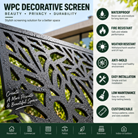 Panneaux de séparation d'intimité en WPC pour cour, écrans décoratifs composites d'extérieur pour maisons, jardins et patios australiens